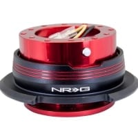 NRG Quick Release Kit – Red Body / Black Ring w/ Red Horizontal Stripes