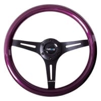 NRG Classic Wood Grain Wheel, 330mm, 3 spoke center in black – Purple