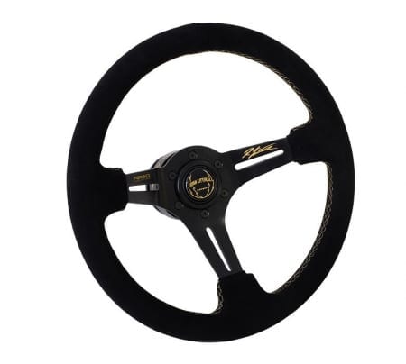 NRG : 350mm Premium Suede Deep Dish 3″ Steering wheel