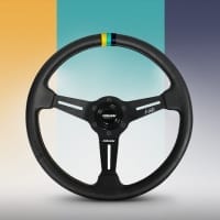 GReddy X Ken Gushi Black Leather Steering Wheel