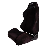 NRG Type-R Suede seat / RED stitch (Pair)
