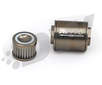 Deatschwerks In-line fuel filter element and housing kit, 100 micron -8AN 70mm