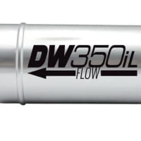Deatschwerks DW350iL, 350lph in-line external fuel pump with mounting brackets
