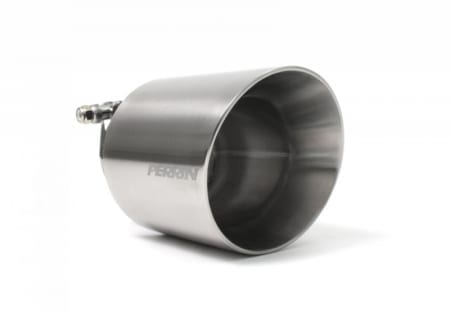 PERRIN Exhaust Tip, fits 2.135″OD Tips, 4″ Dual Wall, Brushed Finish