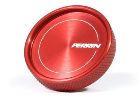 PERRIN Oil Fill Cap BRZ/FR-S Round Style Red Anodized