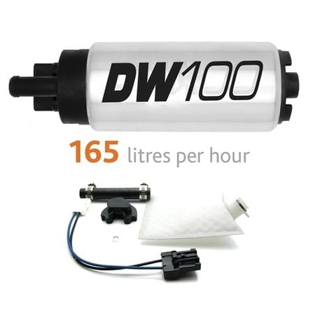 Deatschwerks DW100 165lph in-tank fuel pump w/ install kit for Nissan 240sx/Silvia 1994-2002 S14 and S15 OE REPLACEMENT