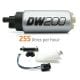 Deatschwerks DW100 165lph in-tank fuel pump w/ install kit for Nissan 240sx/Silvia 1994-2002 S14 and S15 OE REPLACEMENT