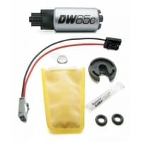 Deatschwerks DW65C 265lph compact fuel pump w/o mounting clips w/ Universal Install Kit.
