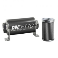 Deatschwerks In-line fuel filter element and housing kit, 100 micron -10AN 110mm