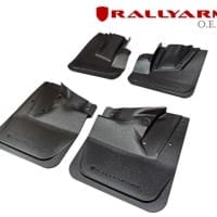 Rally Armor Front & Rear Mud Flaps – Black/Black Logo – ’11 – 14 Subaru WRX Hatchback