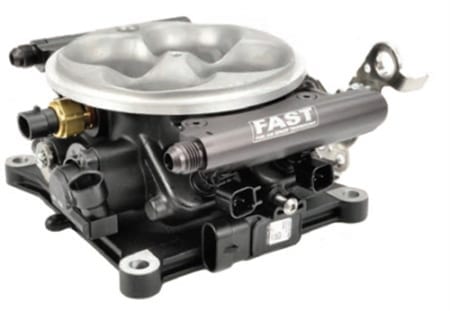 FAST FAST Cast High-Flow 4-Barrel Throttle Body 4150-Style Flange with Integrated Fuel Injectors (304152)