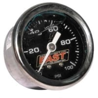 FAST Fuel Pressure Gauge, Fast 0-100 Psi (54027G)