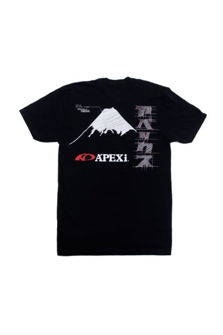 Apexi APEX Mt. Fuji Tee, XL, Black