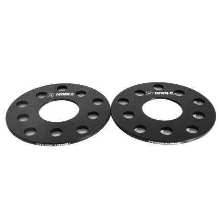 Noble Performance Wheel Spacers 5×100 or 5×114.3 5mm CB: 56.1 Color: Black (Pair)