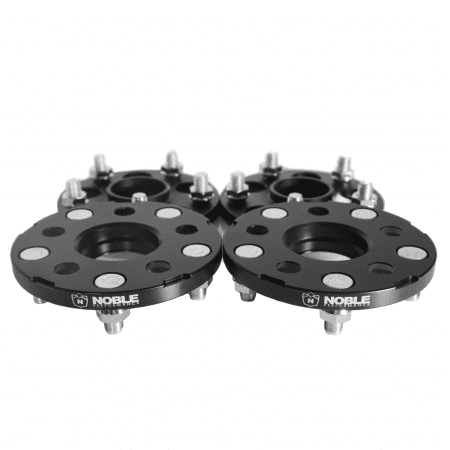 Noble Performance Conversion Spacers 5×100 to 5×114.3 15mm CB: 56.1 Color: Black (Set of 4)