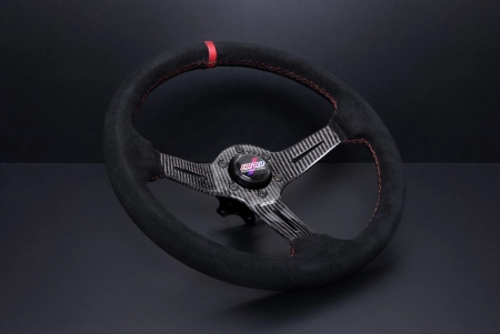 DND Performance Suede Carbon Fiber Race Wheel – Red Stitch