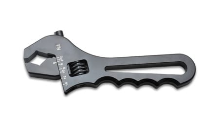 Vibrant Adjustable AN Wrench; -4AN to -16AN; Anodized Black