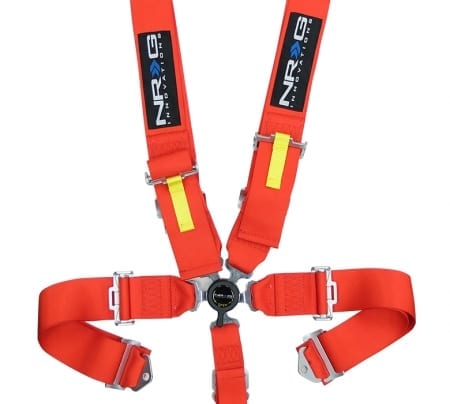 NRG SFI 16.1 5 Pt 3inch Seat Belt Harness / Cam Lock- Red
