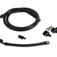Holley LS Steam Tube Kit w/Black Push-On Hose, Black Aluminum Hose Ends & Adjustable Steam Vent Adapters for the Front Outlets on the Engine