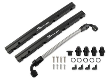 Holley Fuel Rail Kit with Holley Sniper EFI logo for OE LS3 Intake Manifolds