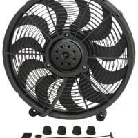 Derale 17″ H.O. Single RAD Pusher/Puller Fan with Standard Mount Kit