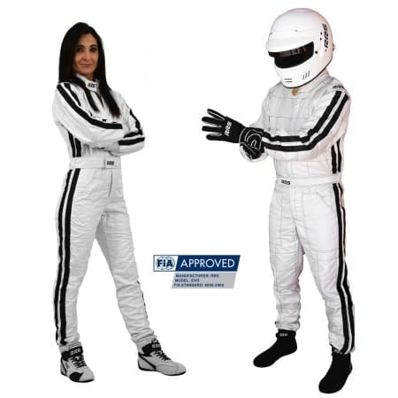 RRS EVO Diamond FIA Race Suit – Silver