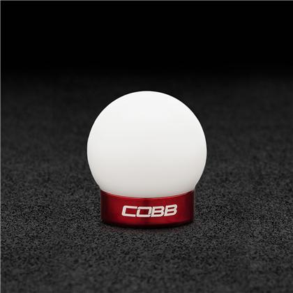 COBB Ford Mustang Shift Knob White with Red Base