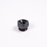 Radium Engineering 8AN ORB to 1/8NPT Female Adapter Fitting – Black Anodized