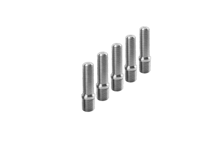 ST Suspensions Extended Lug Bolt Set – Loose Conical 60 Degrees 50mm Length – Silver (Qty of 10)