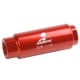 Aeromotive In-Line Filter – AN-10 size – 40 Micron SS Element – Red Anodize Finish