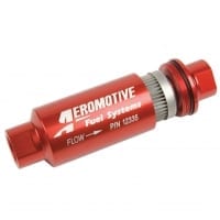 Aeromotive In-Line Filter – AN-10 size – 40 Micron SS Element – Red Anodize Finish