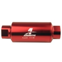 Aeromotive In-Line Filter – (AN-10) 10 Micron Microglass Element Red Anodize Finish