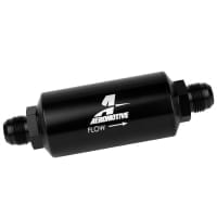 Aeromotive In-Line Filter – AN -10 size Male – 10 Micron Microglass Element – Bright-Dip Black