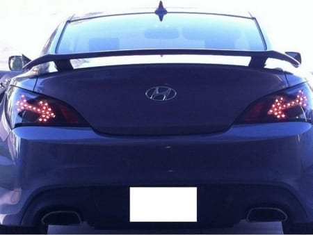 Spyder Black LED Tail Lights for Hyundai Genesis Coupe 2010-2012