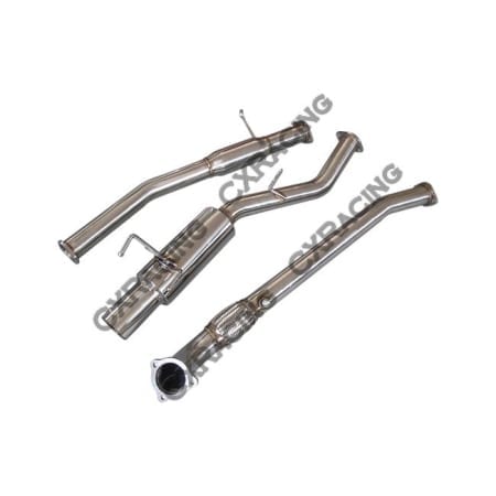 CX Racing 3″ Turbo Back Exhaust For 240SX S13 2JZ-GTE 2JZGTE Downpipe Catback