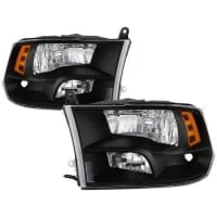 Spyder Auto / Xtune Dodge Ram 1500 09-17 / Ram 2500 3500 10-17 Halogen Models OEM Style Headlights – Black