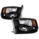 Spyder Auto / Xtune Dodge Ram 1500 09-17 / Ram 2500 3500 10-17 Halogen Models OEM Style Headlights – Black Smoked