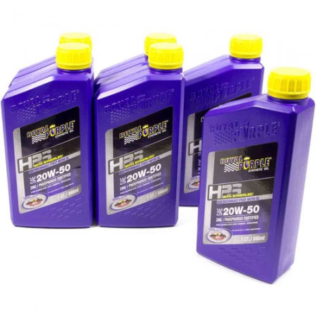 Royal Purple HPS Multi-Grade Motor Oil; 20W50 Case (6, 1qt Bottles)