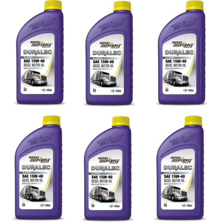 Royal Purple Duralec Motor Oil – 15W40 Case (6, 1qt Bottles)