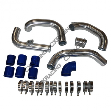 CX Racing Front Mount Turbo Intercooler Aluminum Piping Kit – 91-94 Nissan 240SX w/ KA24DE DOHC Engine
