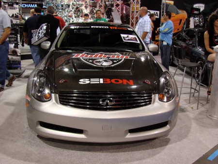 SEIBON JS-Style Carbon Fiber Hood for 2003-2007 Infiniti G35 2DR Coupe