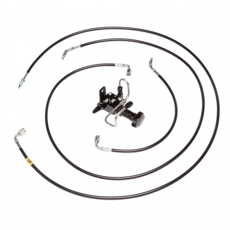 Chase Bays Brake Line Relocation for Nissan S13 / S14 / S15 with Single Piston Brake Booster Delete – RHD only, in Bay