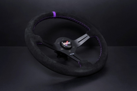 DND Performance 350MM Alcantara Sport Wheel – Purple Stitch