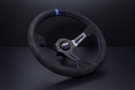 DND Performance 350MM Alcantara Race Wheel – Blue Stitch
