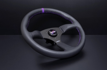 DND Performance Leather Touring Wheel – Purple Stitch