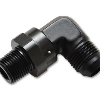 Vibrant -4AN to 1/4″NPT Male Swivel 90 Degree Adapter Fitting