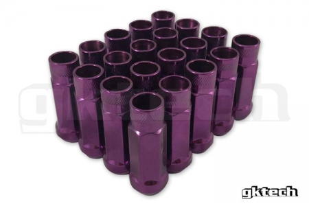 GKTech M12 x 1.5 Open End Lug Nuts – Purple