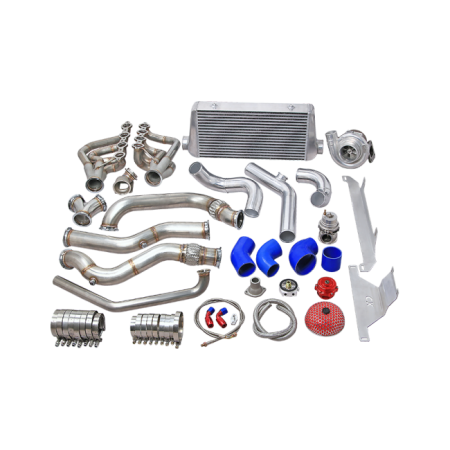 CX Racing Single Turbo Manifold Downpipe Intercooler Kit For 74-81 Camaro LS1 Engine