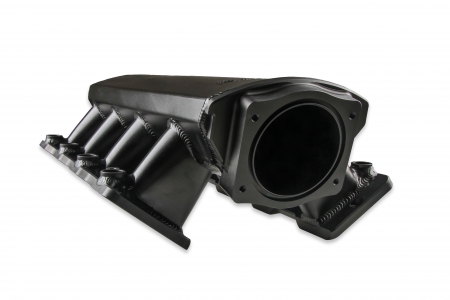 Sniper EFI Low-Profile Sheet Metal Fabricated Intake Manifold – LS1/LS2/LS6 92mm Throttle Body opening + Fuel Rail Kit Black with Sniper logo -Low Profile