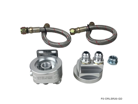 Phase2Motortrend Oil Filter Relocation Kit, SR20DET – Nissan S13 S14